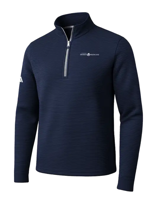Adidas Navy Spacer Quarter-Zip Pullover w/Espanola Logo