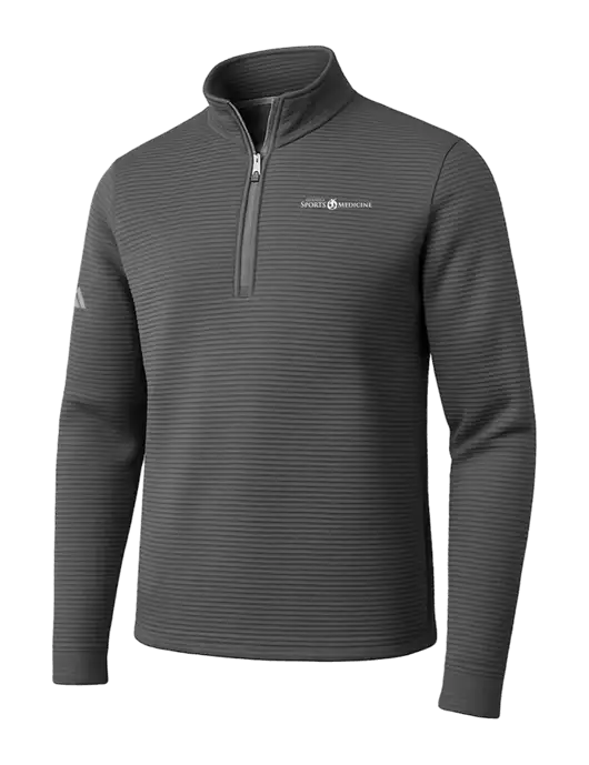 Adidas Medium Grey Spacer Quarter-Zip Pullover w/Espanola Logo