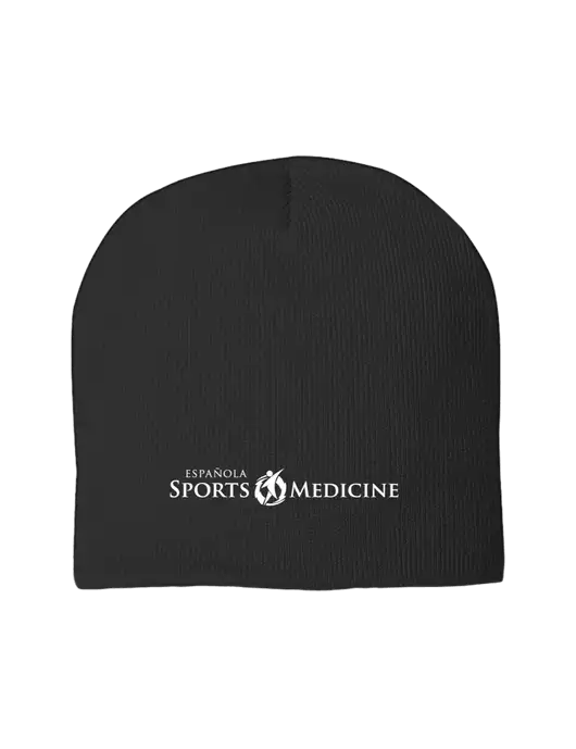 Solid Black Element Knit Beanie w/Espanola Logo