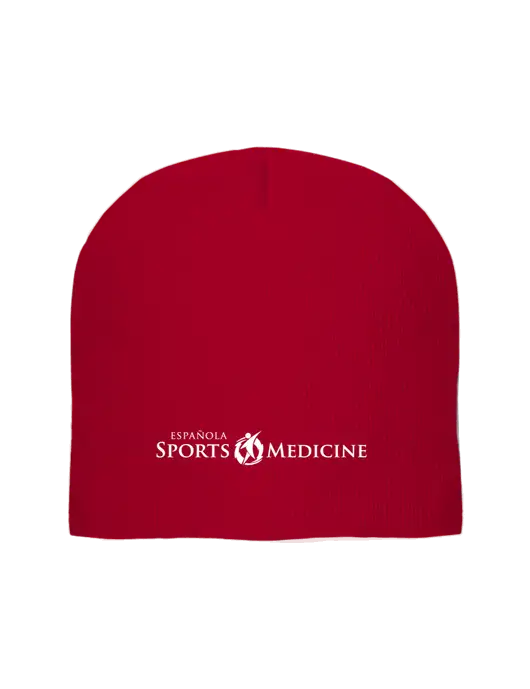 Solid Red Element Knit Beanie w/Espanola Logo