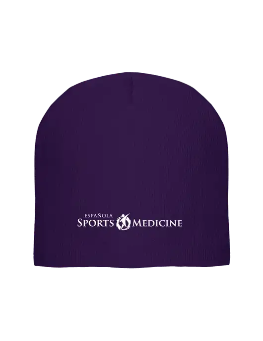 Solid Purple Element Knit Beanie w/Espanola Logo