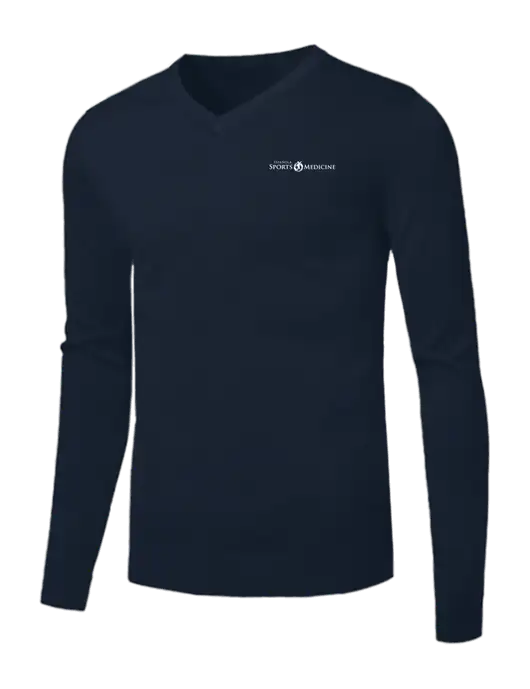 Brooks Brothers Navy Washable Merino V-Neck Sweater w/Espanola Logo