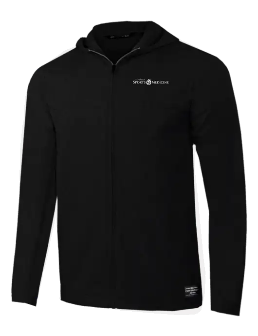 TravisMathew Black Balboa Hooded Full-Zip Jacket w/Espanola Logo