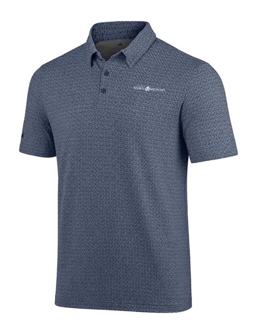 Adidas Light Navy Printed Blend Polo w/Espanola Logo