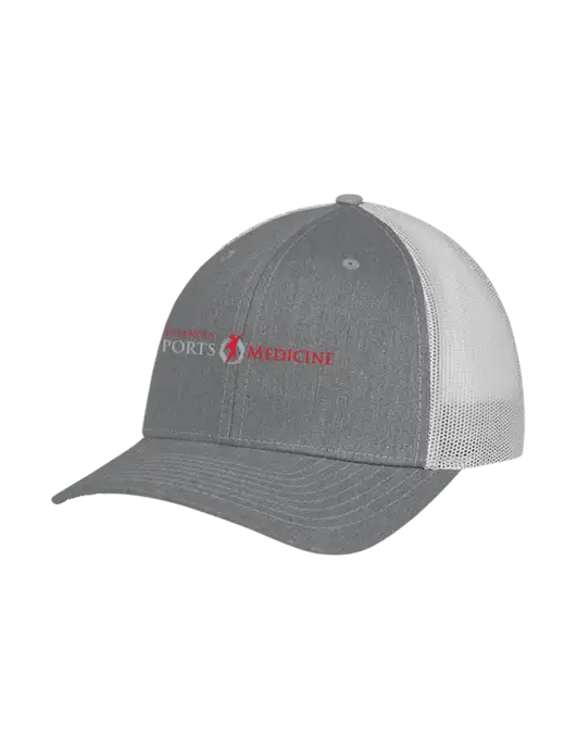 Richardson Adjustable Snapback Original 112 Trucker Cap Heather Grey w/Light Grey Mesh w/Espanola Logo