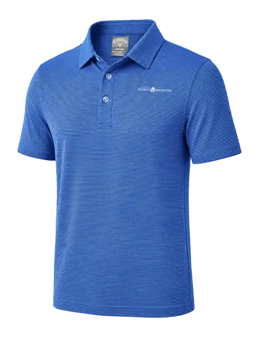 Callaway Royal Blue Fine Line Stripe Polo w/Espanola Logo