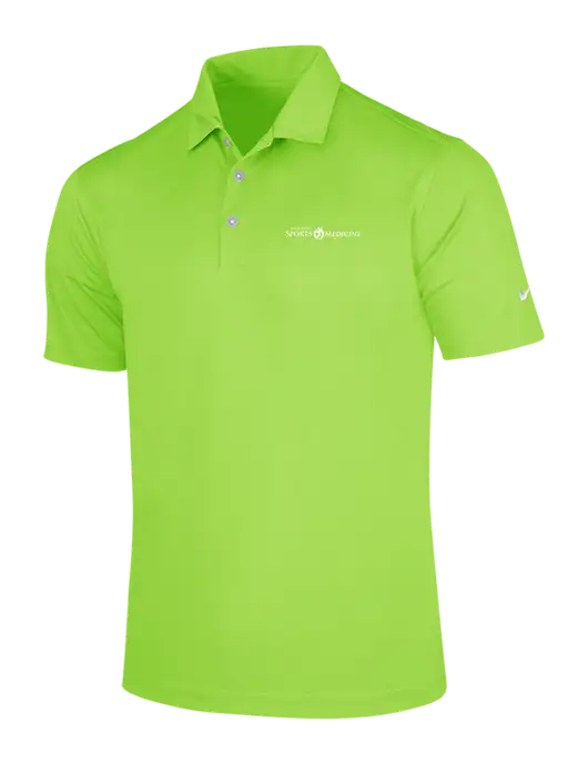 NIKE Light Kelly Green Dri-Fit Vertical Mesh Polo w/Espanola Logo