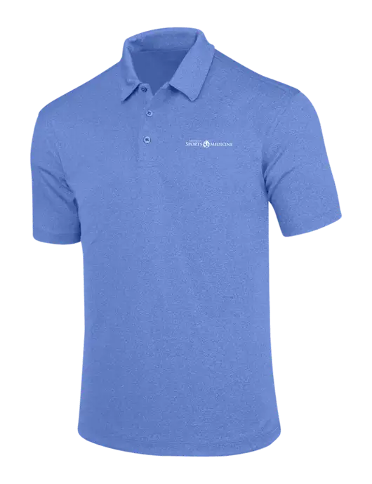 Light Royal Trace Heather Polo w/Espanola Logo