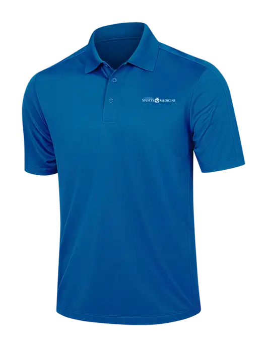 Dark Royal Blue Diamond Textured Jacquard Polo w/Espanola Logo