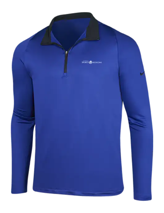 NIKE Deep Royal/Black Dry-Fit Stretch 1/2 Zip Cover-Up w/Espanola Logo