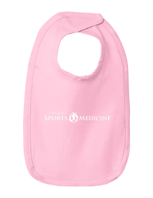 Rabbit Skins Pink Infant Premium Jersey Bib w/Espanola Logo