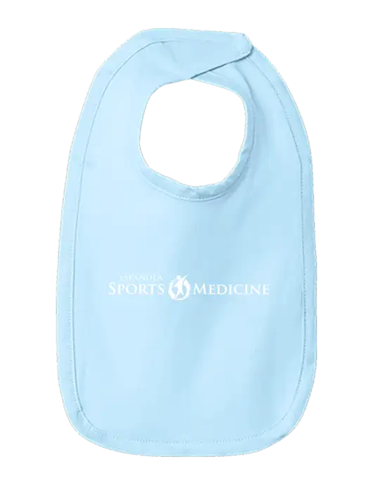 Rabbit Skins Light Blue Infant Premium Jersey Bib w/Espanola Logo