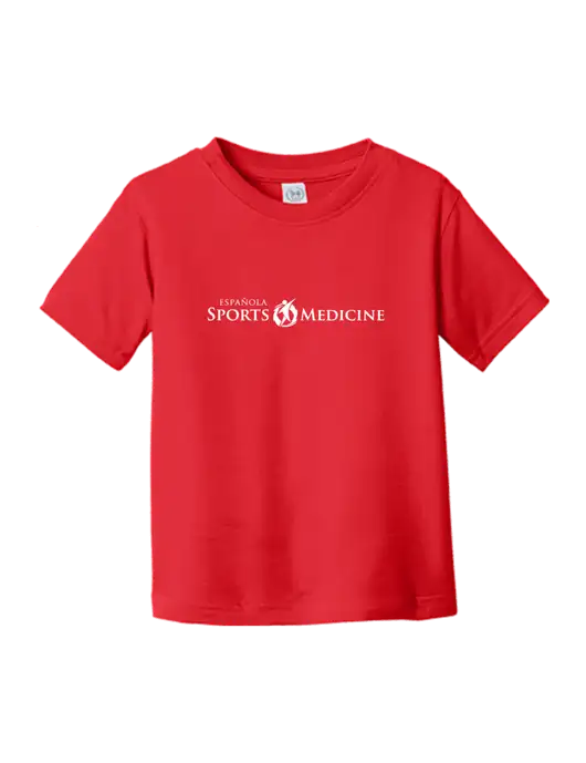 Rabbit Skins Red Toddler Fine Jersey Tee w/Espanola Logo