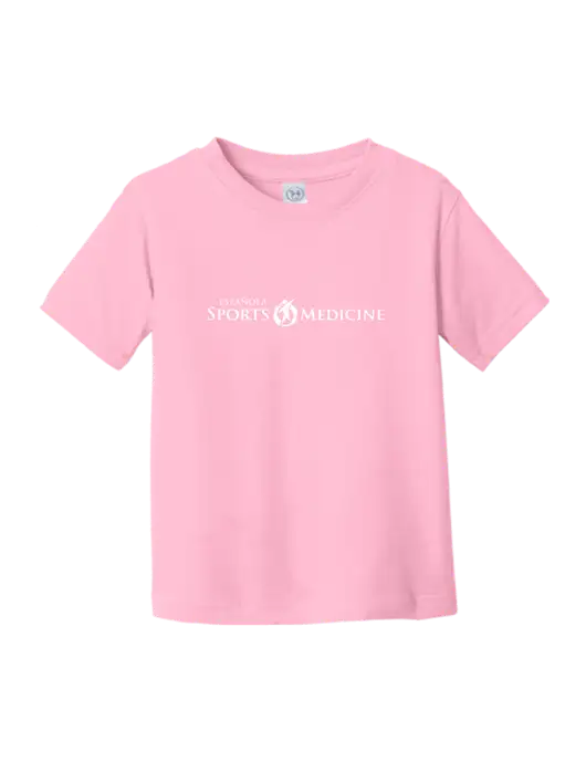 Rabbit Skins Pink Toddler Fine Jersey Tee w/Espanola Logo