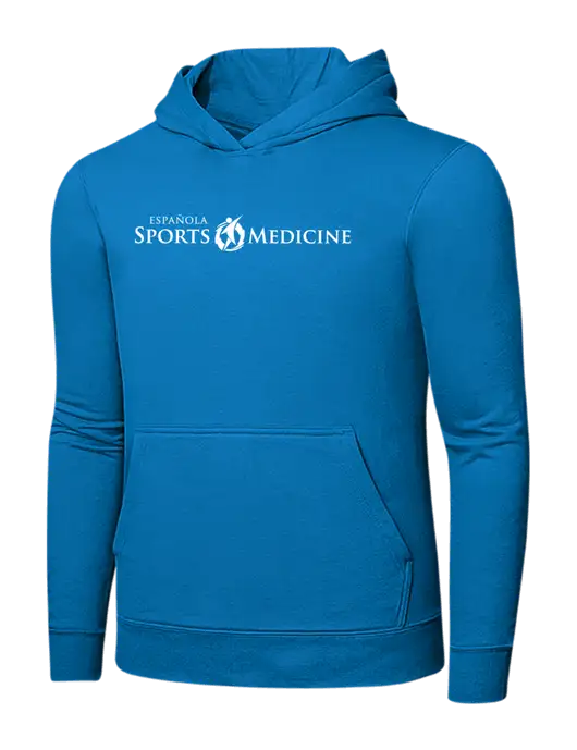 Medium Dark Sapphire 7.8 oz Ring Spun Hooded Sweatshirt w/Espanola Logo