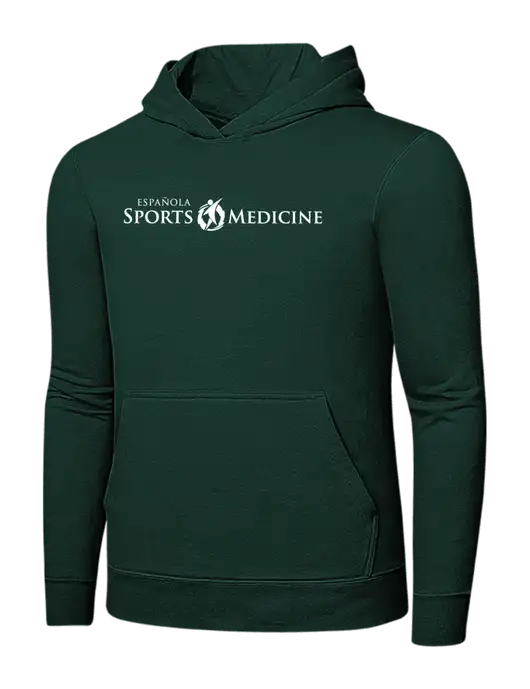 Dark Green 7.8 oz Ring Spun Hooded Sweatshirt w/Espanola Logo