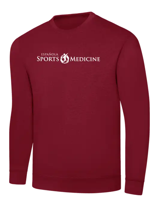 Dark Cardinal 8.5 oz Ring Spun Crew Sweatshirt w/Espanola Logo