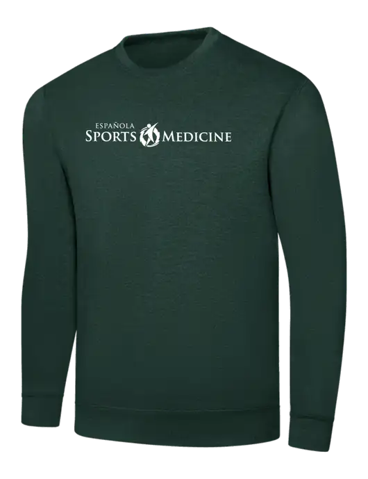 Dark Green 7.8 oz Ring Spun Crew Sweatshirt w/Espanola Logo
