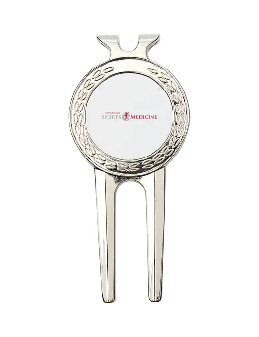 Silver Divot Tool, 1.5 x 3 w/Espanola Logo