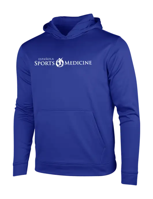 True Royal Sport-Wick Fleece Hooded Pullover w/Espanola Logo