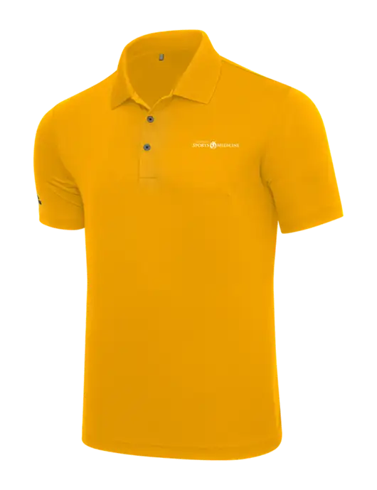 Adidas Yellow Gold Performance Polo w/Espanola Logo