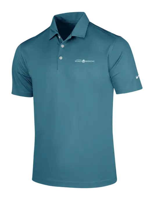 NIKE Dark Teal Dri-Fit Vertical Mesh Polo w/Espanola Logo