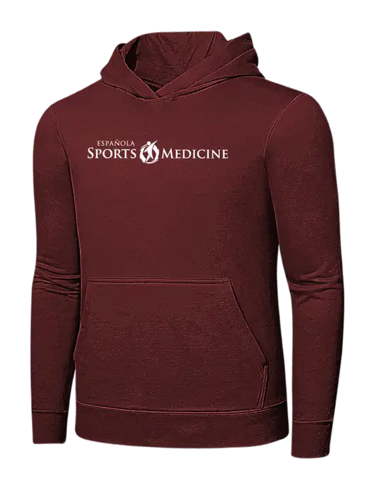 Maroon 7.8 oz Ring Spun Hooded Sweatshirt w/Espanola Logo