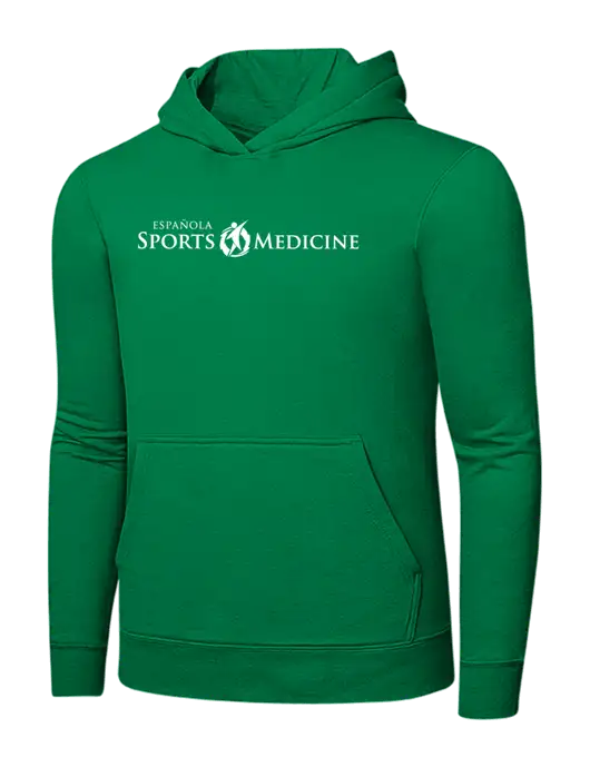 Dark Kelly Green 7.8 oz Ring Spun Hooded Sweatshirt w/Espanola Logo