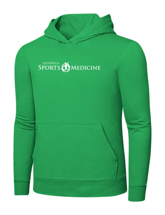 Light Kelly Green 7.8 oz Ring Spun Hooded Sweatshirt w/Espanola Logo