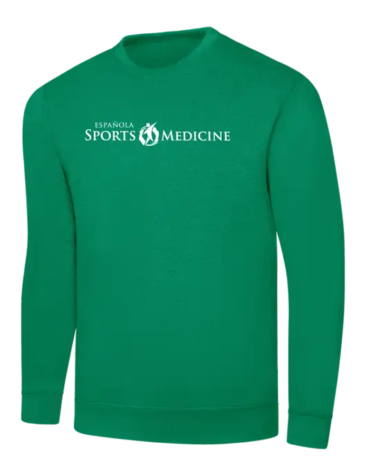 Kelly Green 7.8 oz Ring Spun Crew Sweatshirt w/Espanola Logo