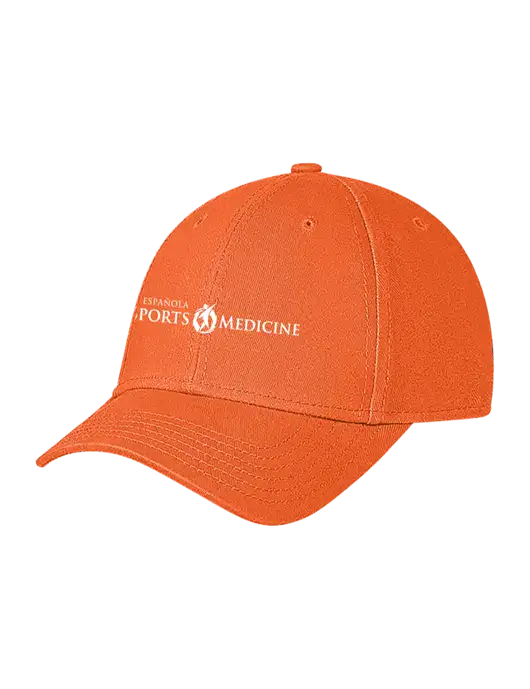 Orange Structured Soft Snap Closure Hook & Loop Cap w/Espanola Logo