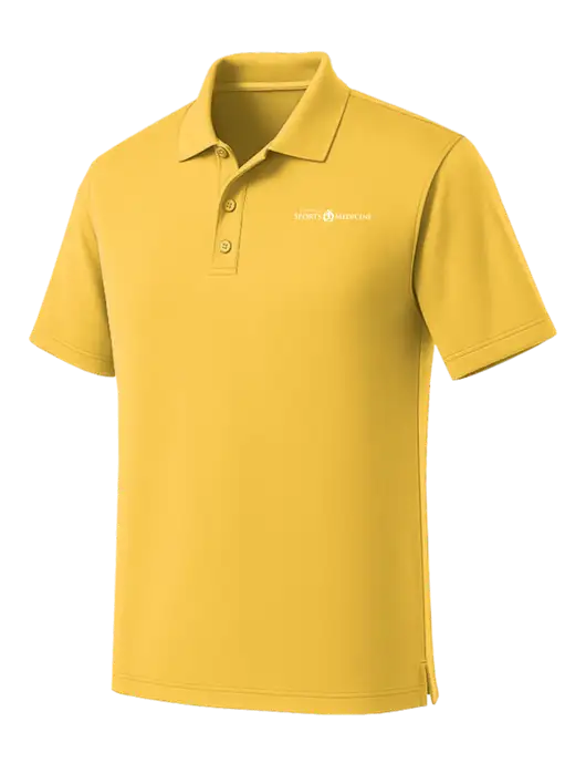 Yellow Dry Zone UV Micro Mesh Polo w/Espanola Logo