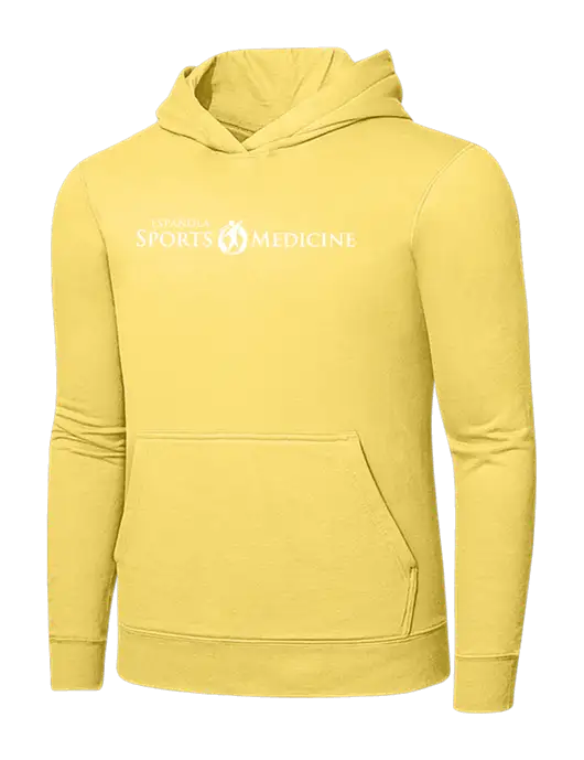 Light Yellow 7.8. oz Ring Spun Hooded Sweatshirt w/Espanola Logo