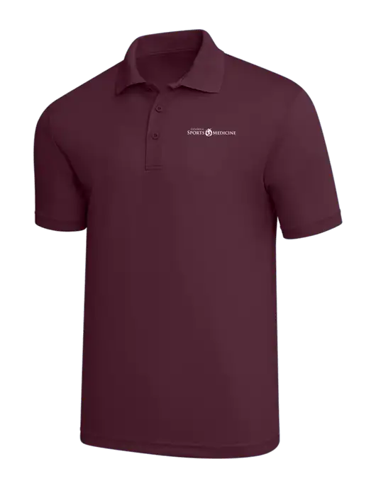 Maroon PosiCharge RacerMesh Polo w/Espanola Logo
