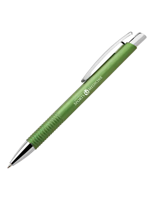 Malay Green Ballpoint Pen - Blue Ink w/Espanola Logo