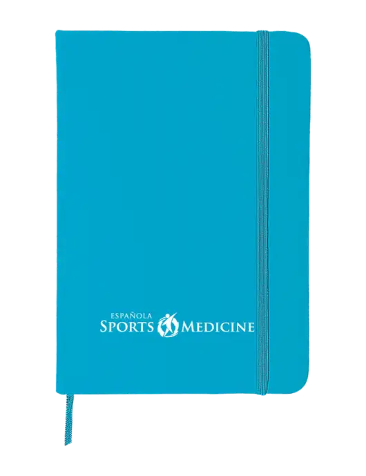Light Blue Comfort Touch Bound Journal 5" X 7" w/Espanola Logo