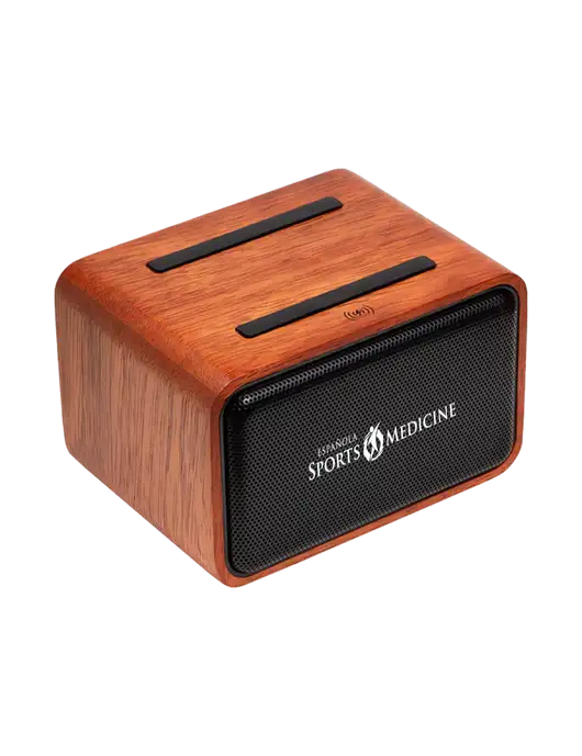 Wireless Speaker with Wireless Charger w/Espanola Logo