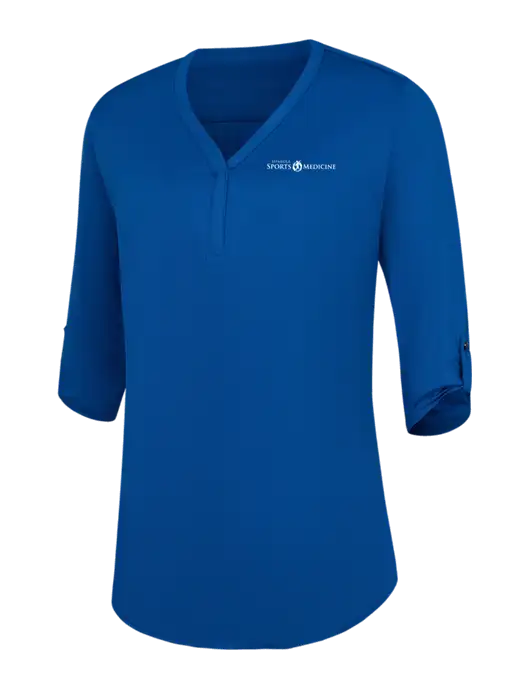 Womens Royal City Stretch 3/4-Sleeve Tunic w/Espanola Logo
