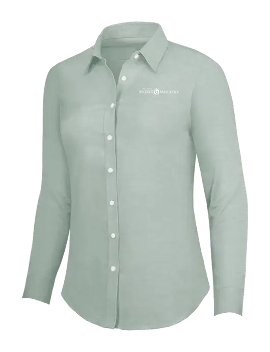 Very Light Green Womens SuperPro Oxford Shirt w/Espanola Logo