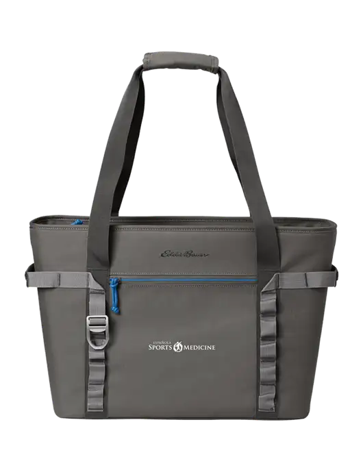 Eddie Bauer Dark Medium Grey/Royal Max Cool Tote Cooler  w/Espanola Logo