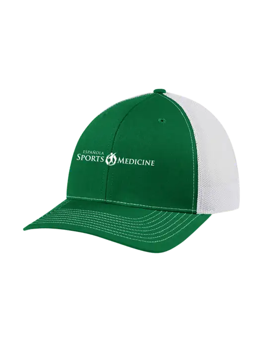Richardson Adjustable Snapback Original 112 Trucker Cap Kelly w/White Mesh w/Espanola Logo