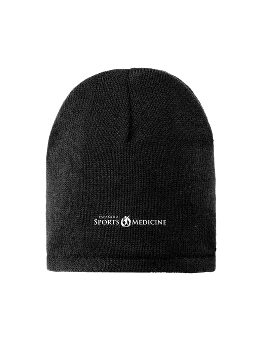 Black Fleece-Lined Beanie Cap w/Espanola Logo