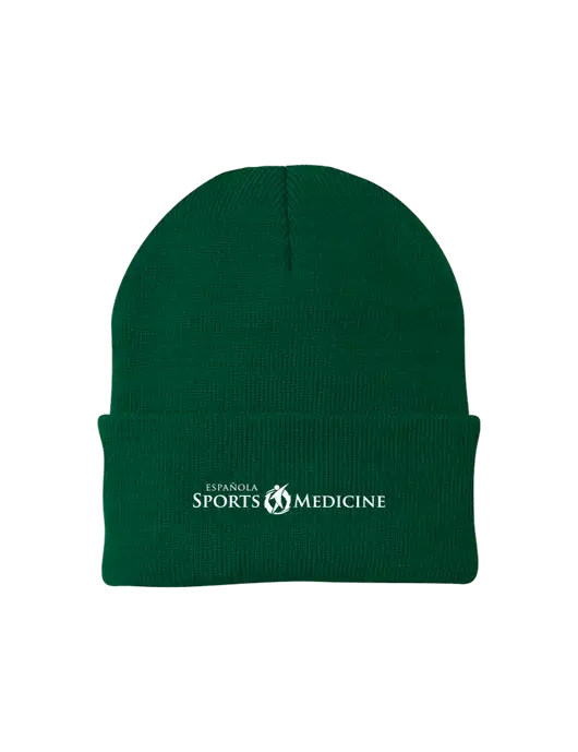 Dark Green Knit Cap w/Espanola Logo