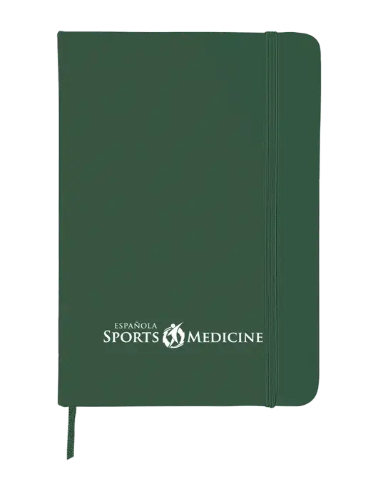 Dark Green Comfort Touch Bound Journal 5" X 7" w/Espanola Logo