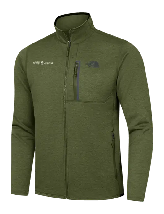 North Face Olive Heather Skyline Full-Zip Fleece Jacket w/Espanola Logo