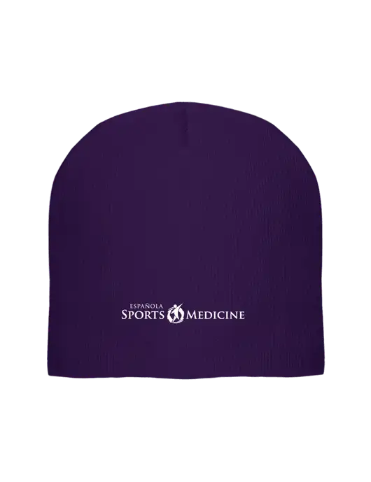 Solid Purple Element Knit Beanie w/Espanola Logo
