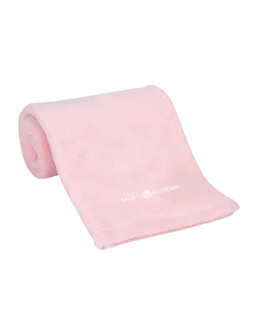 Pink Alpine Fleece Mink Touch Luxury Baby Blanket  w/Espanola Logo