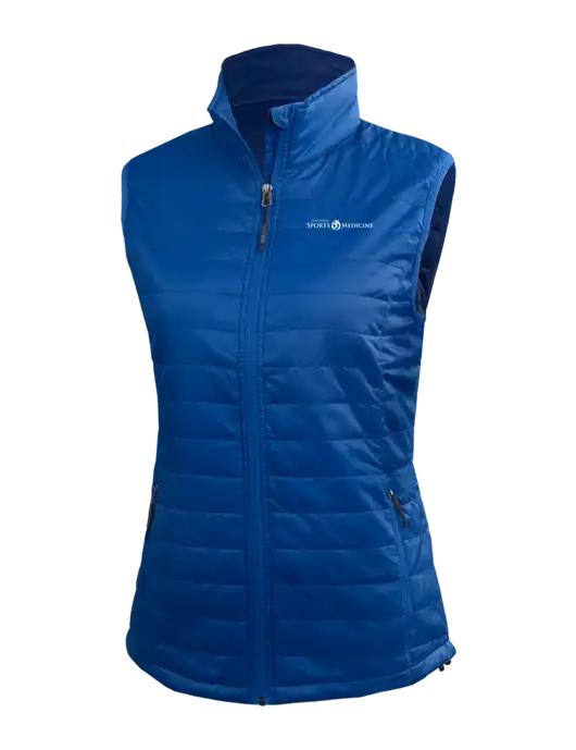 Womens Packable Royal Puffy Vest w/Espanola Logo