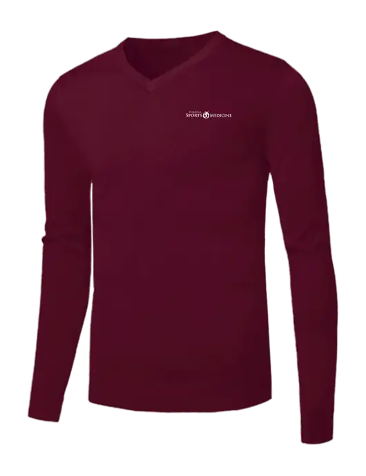 Brooks Brothers Cardinal Washable Merino V-Neck Sweater w/Espanola Logo