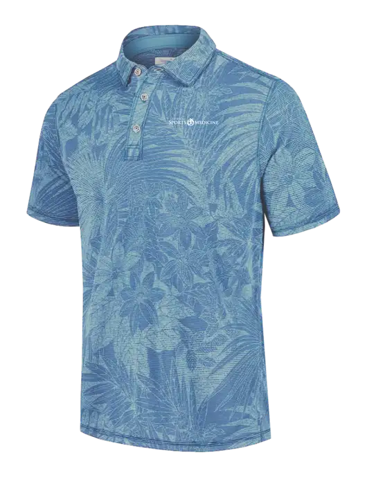 Tommy Bahama Light Blue Santiago Paradise Polo w/Espanola Logo